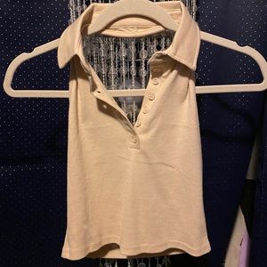 Halter Crop Collar Tank